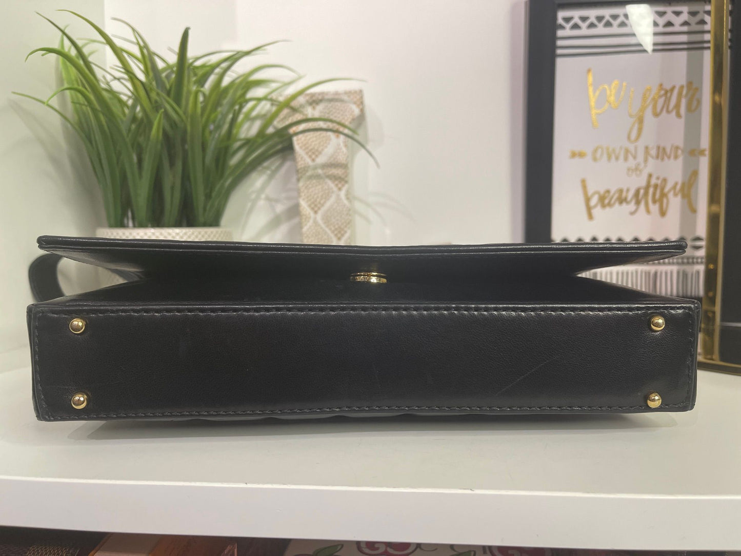 66. Chanel Black Chocolate Bar Flap Bag