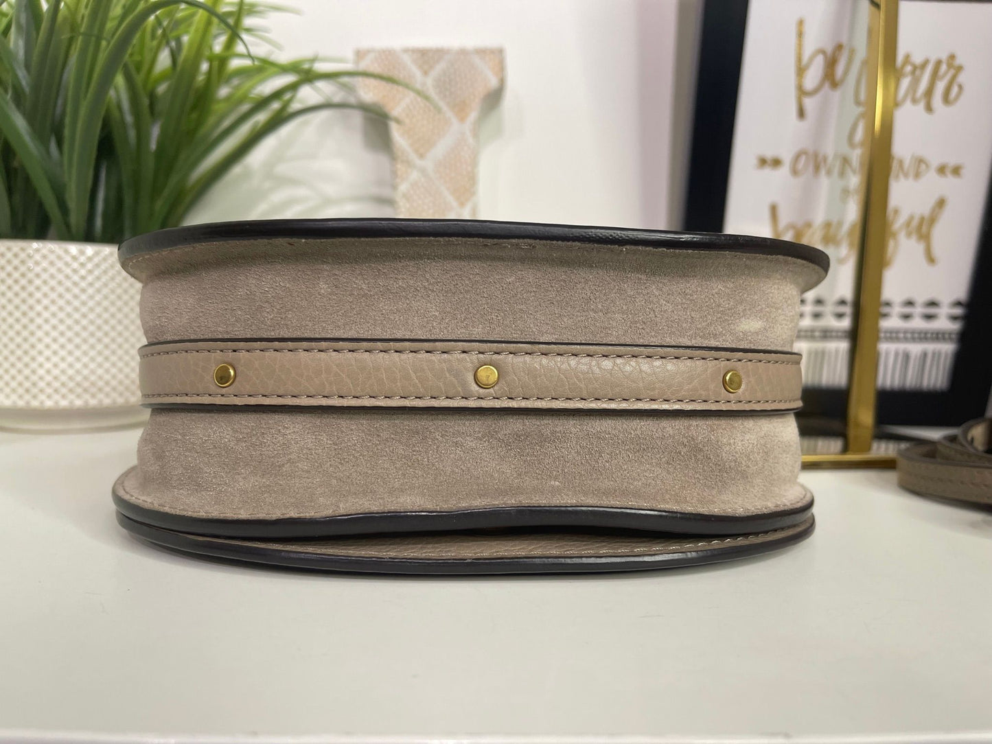 19. Chloe Nile Bracelet Bag 2 Way (Greige)