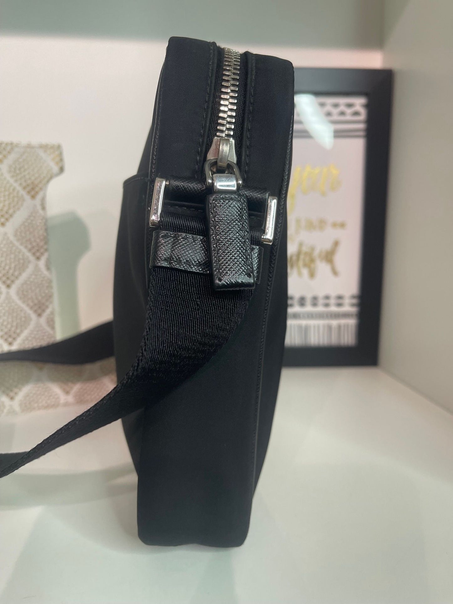 26. Prada Black/Yellow Nylon Crossbody