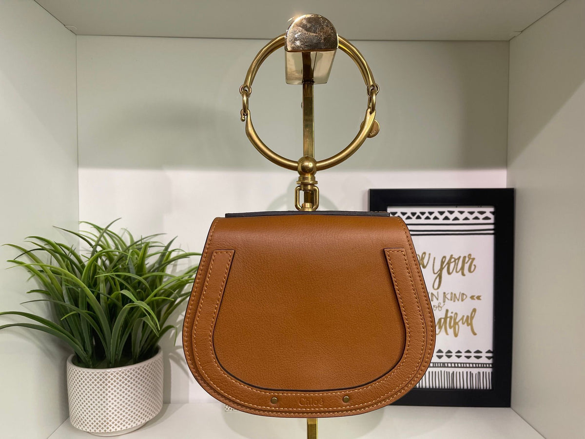 62. Chloe Nile Bracelet Bag Brown