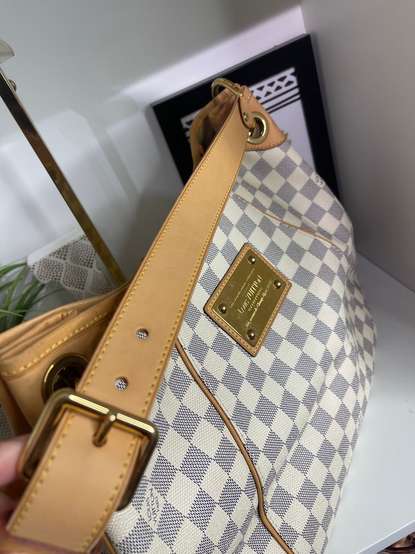 79. Louis Vuitton Damier Azure Galleria