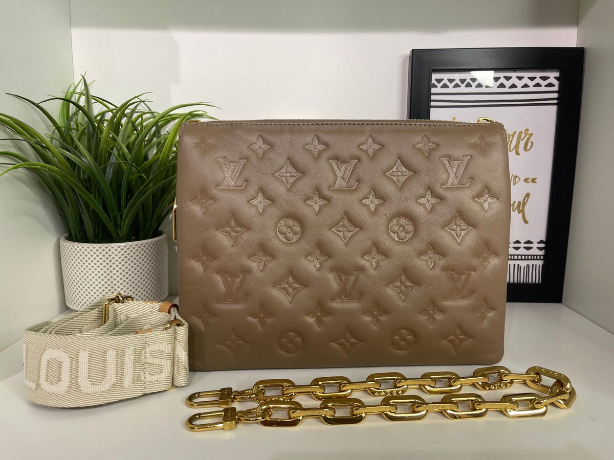 88. Louis Vuitton Mocha Coussin PM