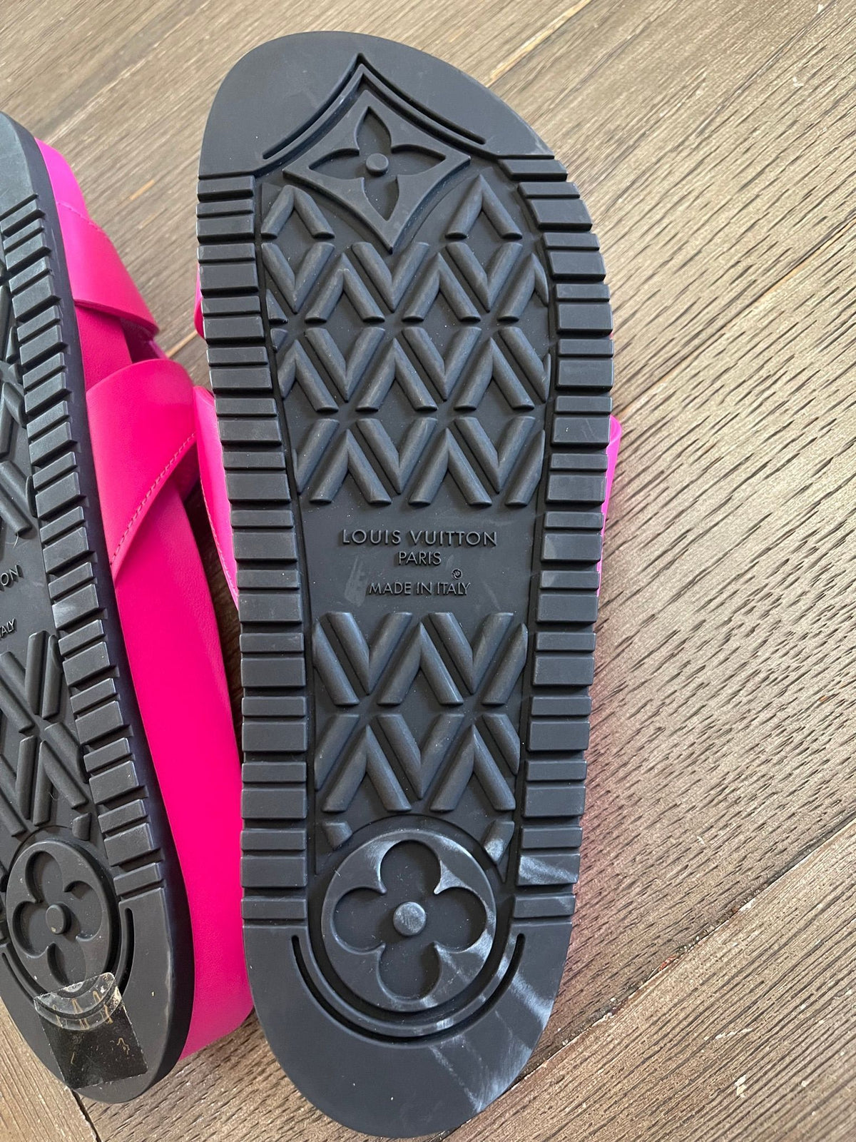 24. Louis Vuitton Pink Isola Comfort Mules Size 37