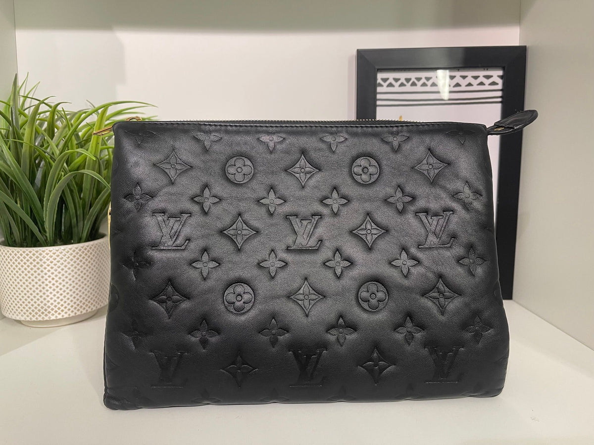 42. Louis Vuitton Black Coussin PM