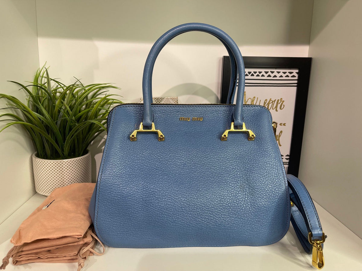 104. Miumiu Top Handle Leather 2 Way