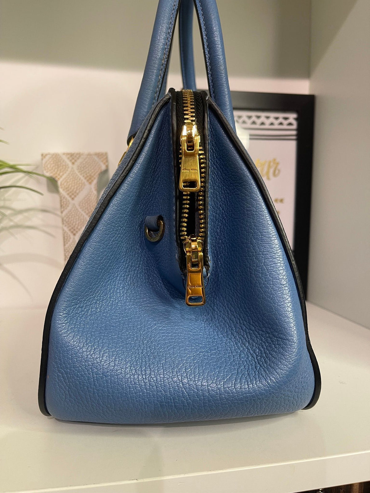 104. Miumiu Top Handle Leather 2 Way
