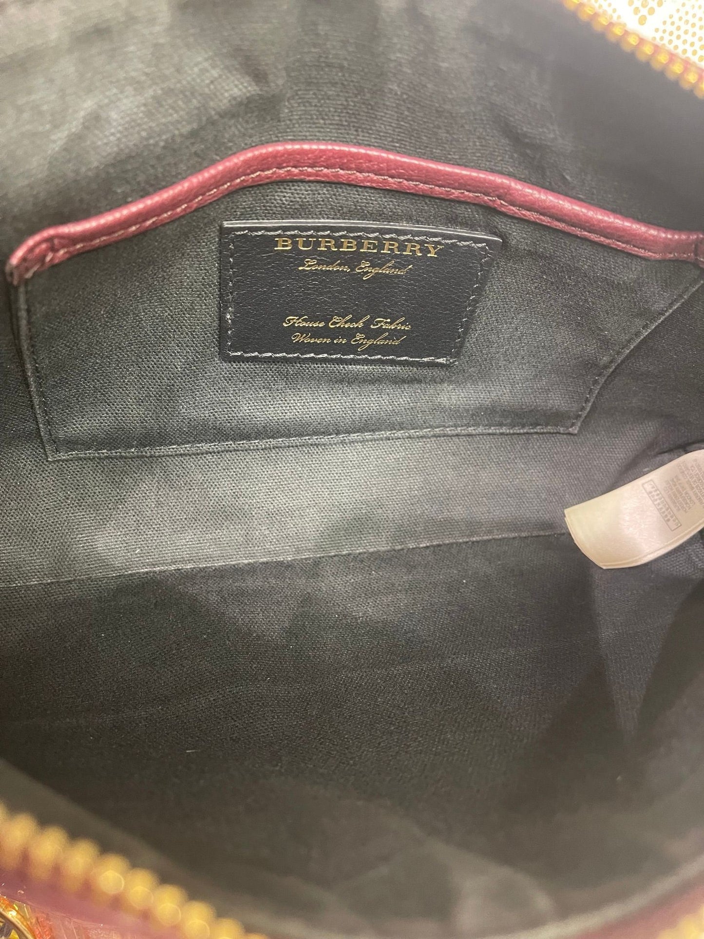 107. Burberry Derby House Check Crossbody