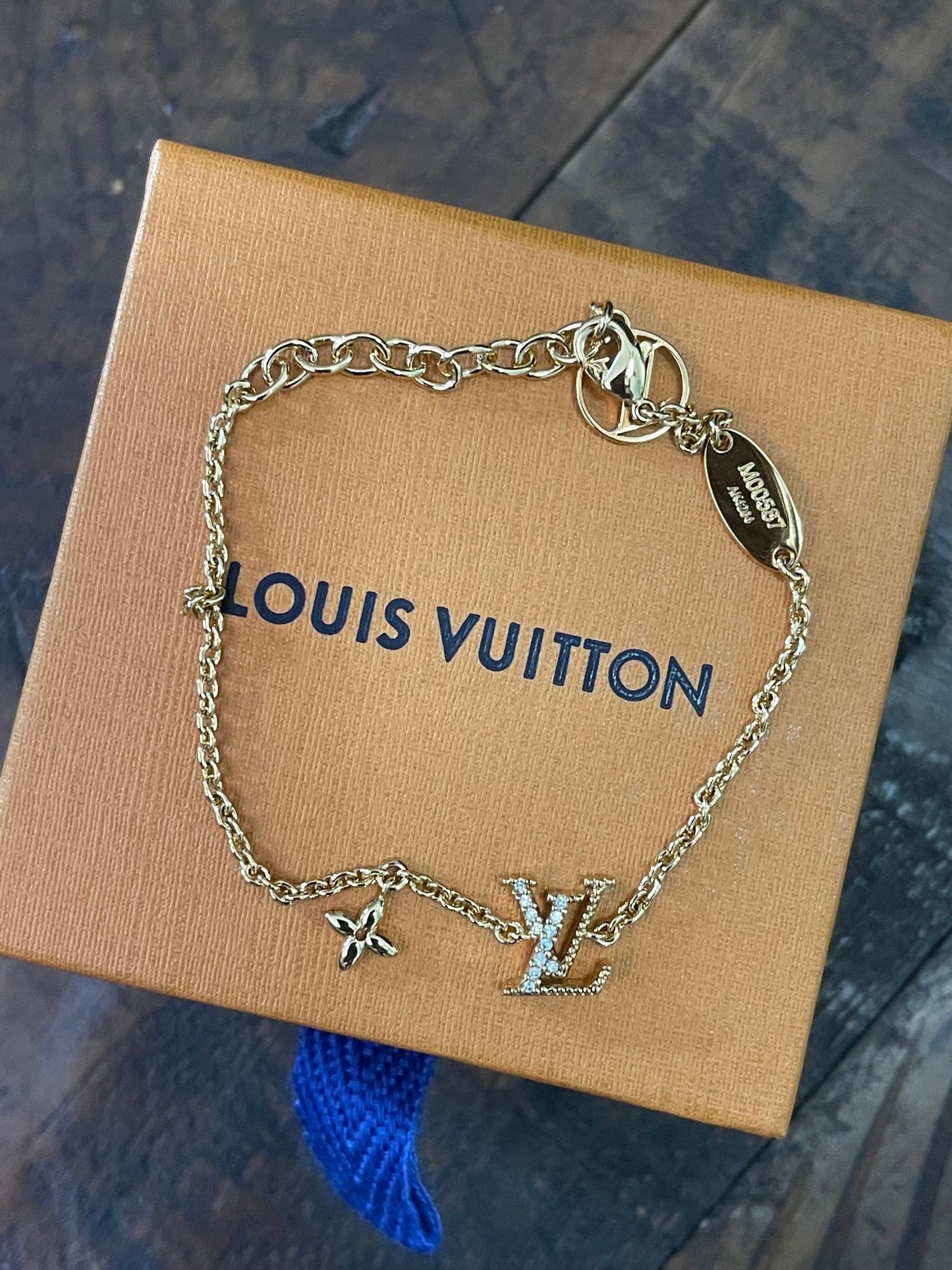 2. Louis Vuitton Iconic Crystal Encrusted Bracelet