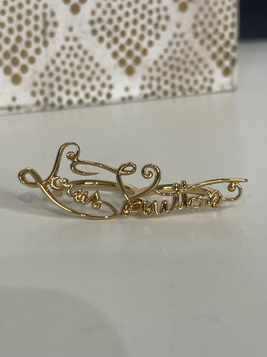 17. Louis Vuitton Love Affair Double Finger Ring