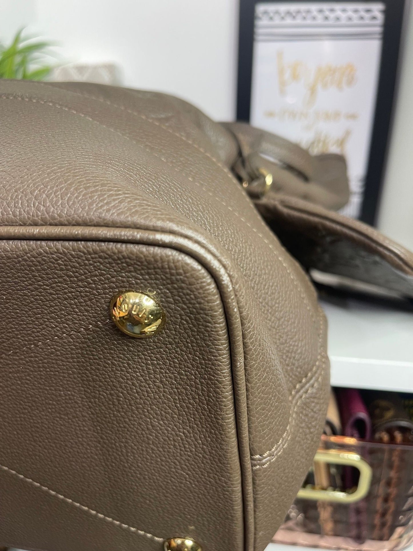 31. Louis Vuitton Mocha GM Citadine w/ Pouch