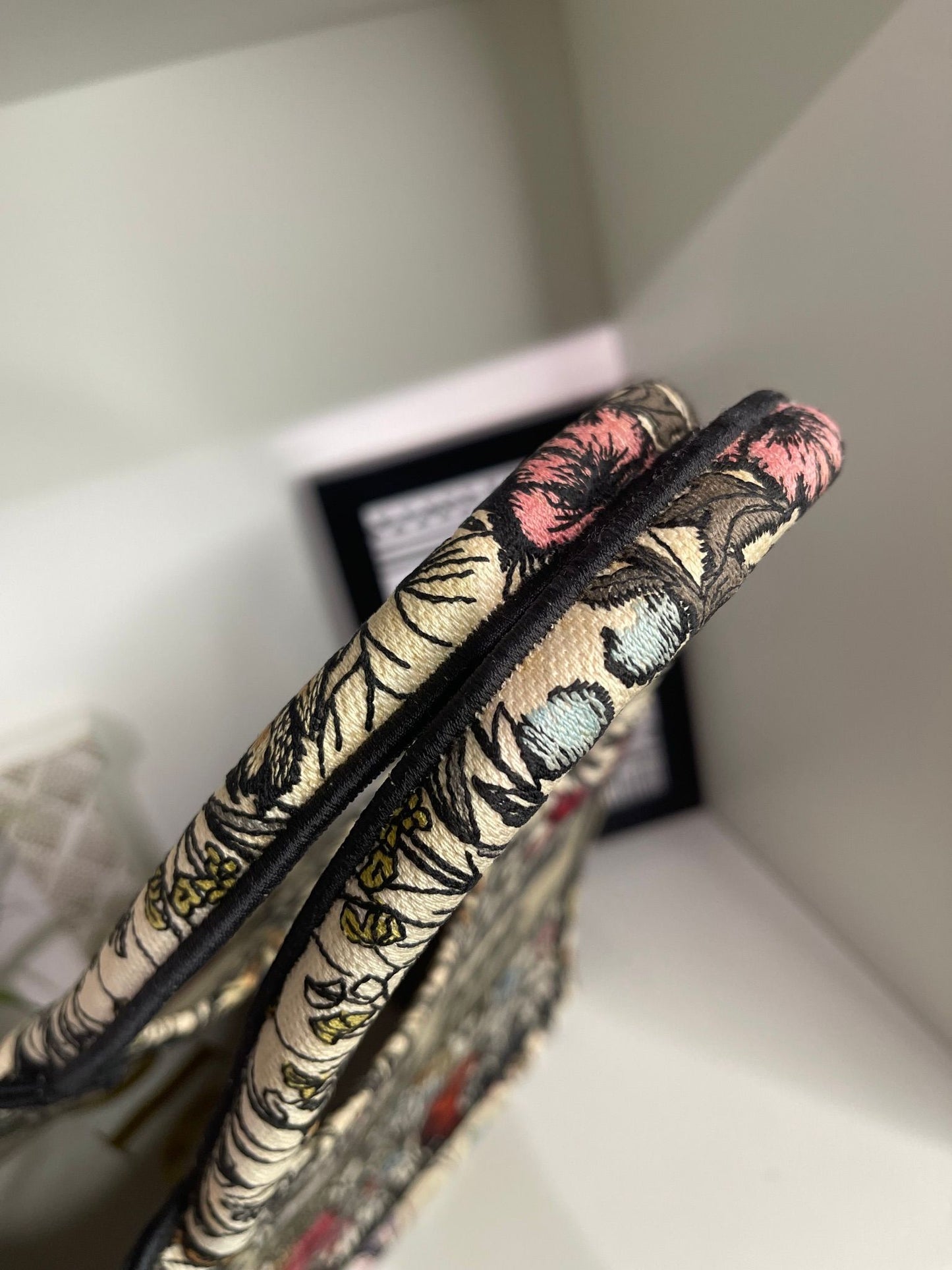 110. Christian Dior Medium Floral Book Tote
