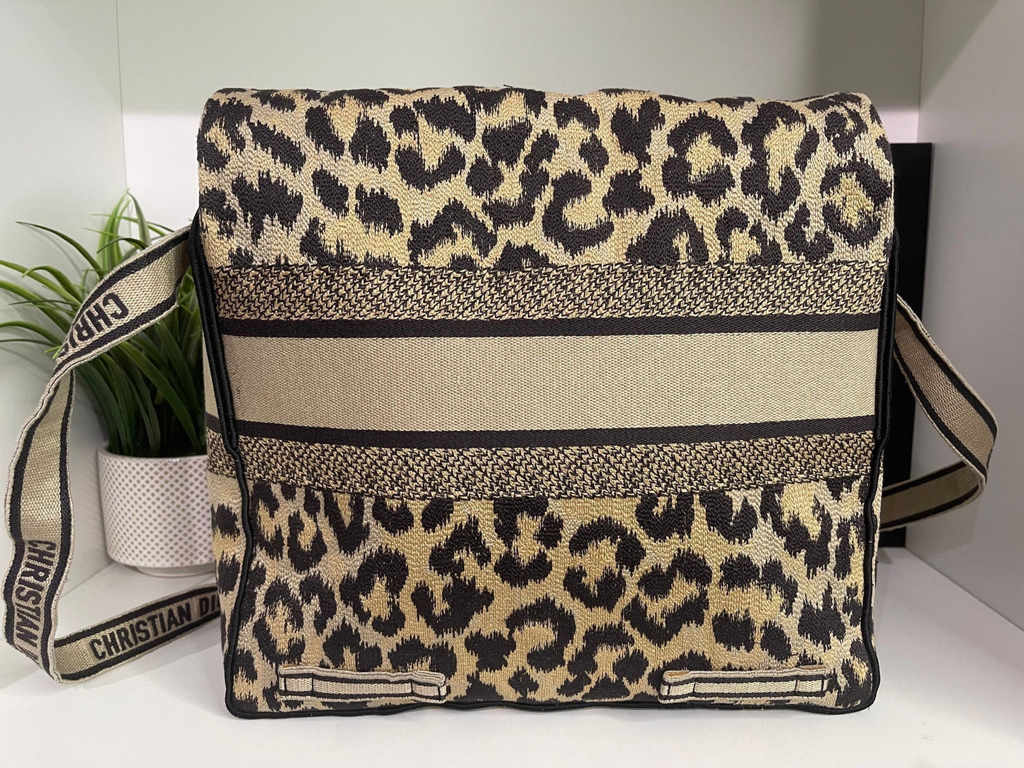 10. Christian Dior Cheetah Print Messenger Bag