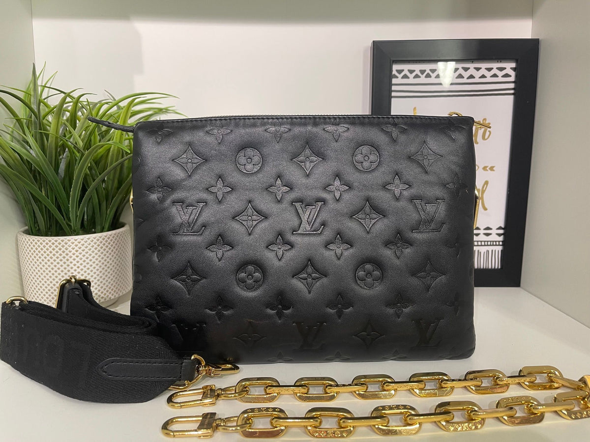 42. Louis Vuitton Black Coussin PM