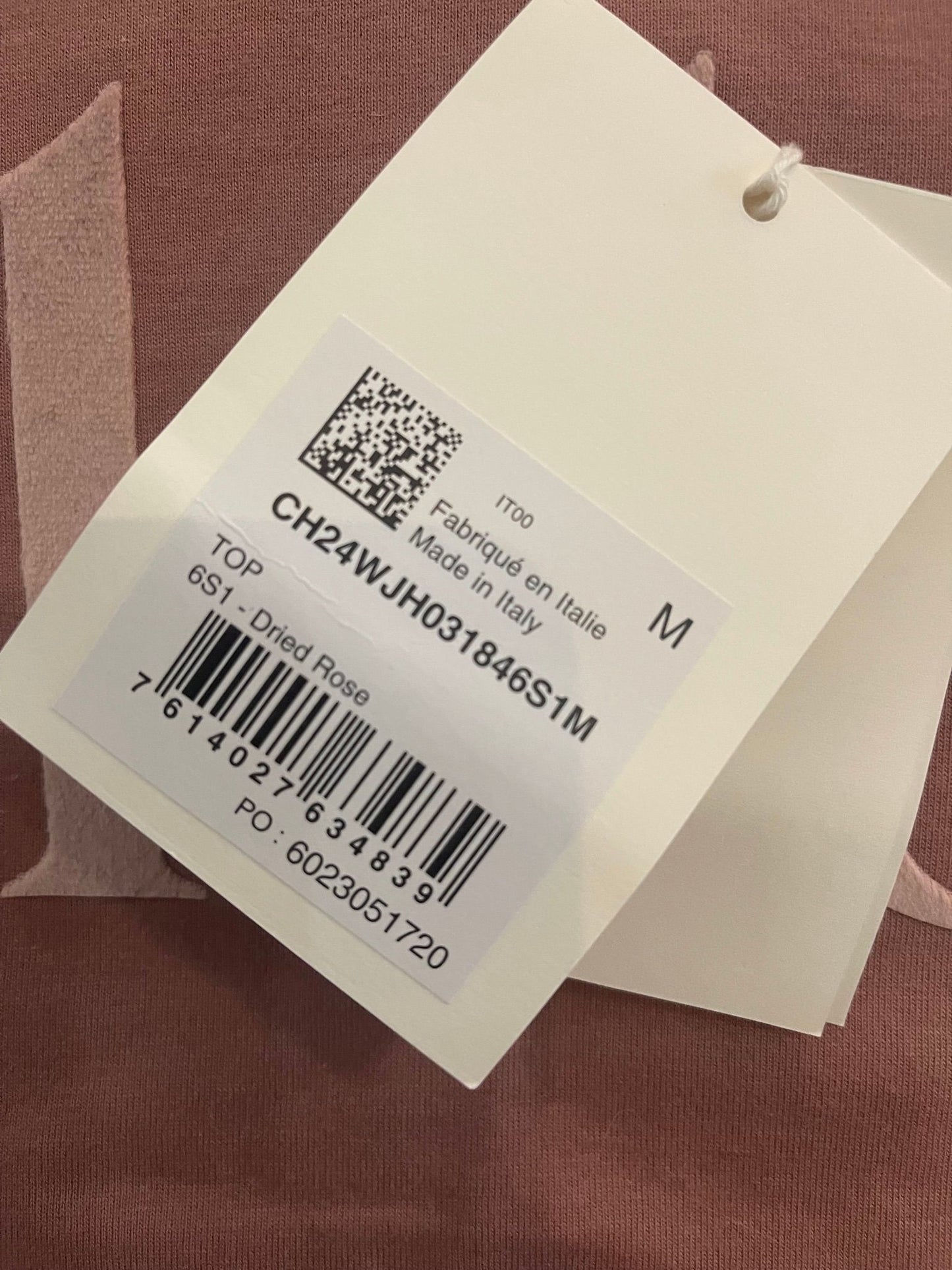 8. Chloe Dusty Rose Fitted Tee Medium