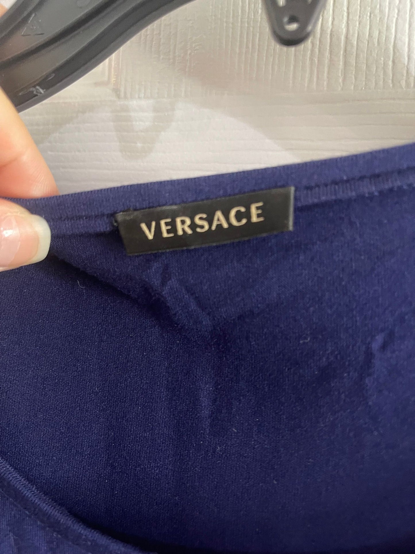 110. Versace Blue Medusa T Shirt