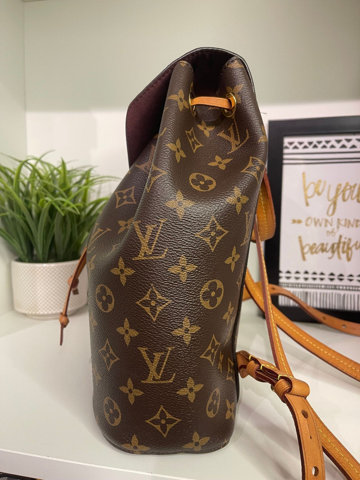 57. Louis Vuitton Monogram Montsouris MM Backpack