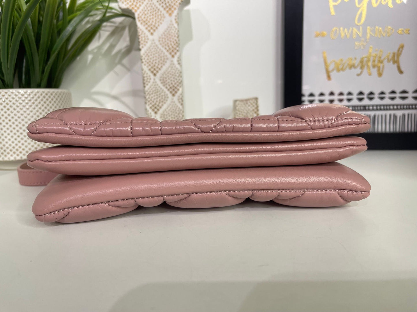 104. Christian Dior Pink Macrocannage Mini Caro