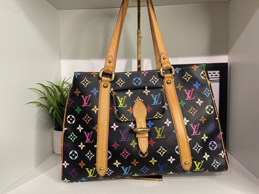 23. Louis Vuitton Black Multicolor Aurelia