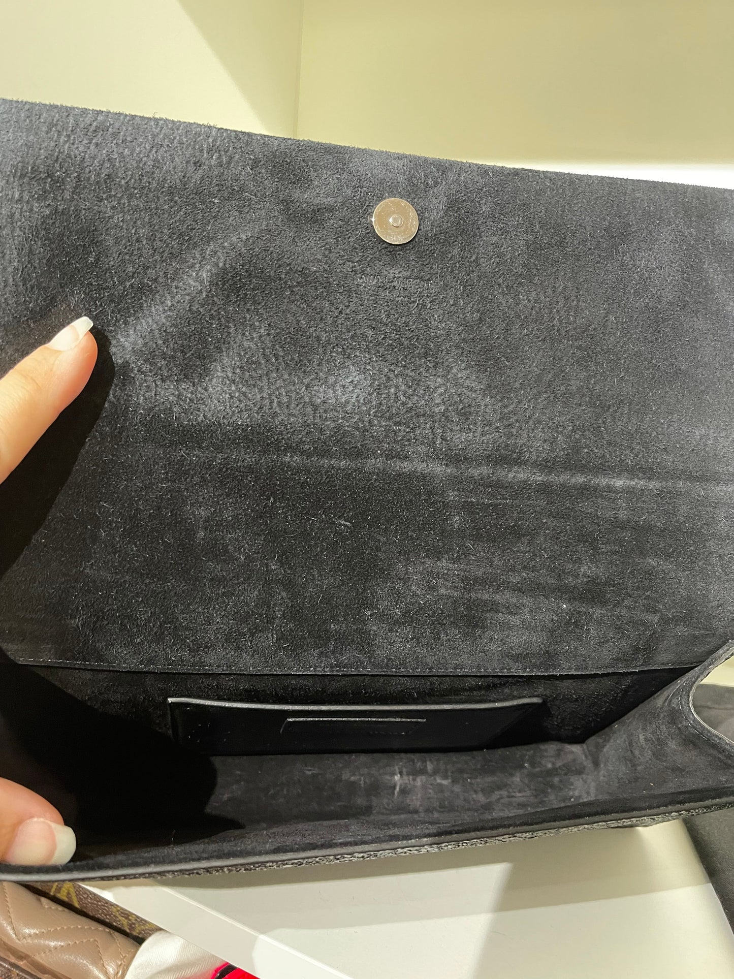 82. YSL Saint Laurent Kate Black Sparkle Clutch