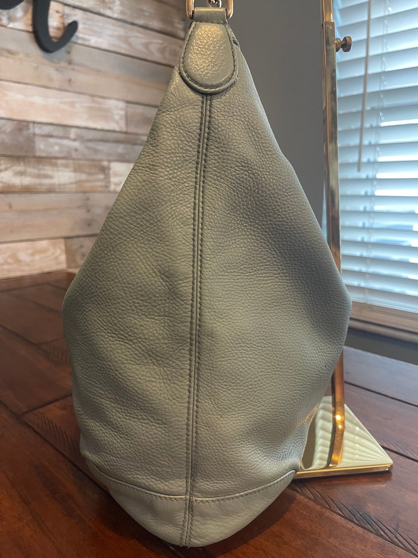 76. Gucci Soho Hobo Shoulder Bag (Mint Green)