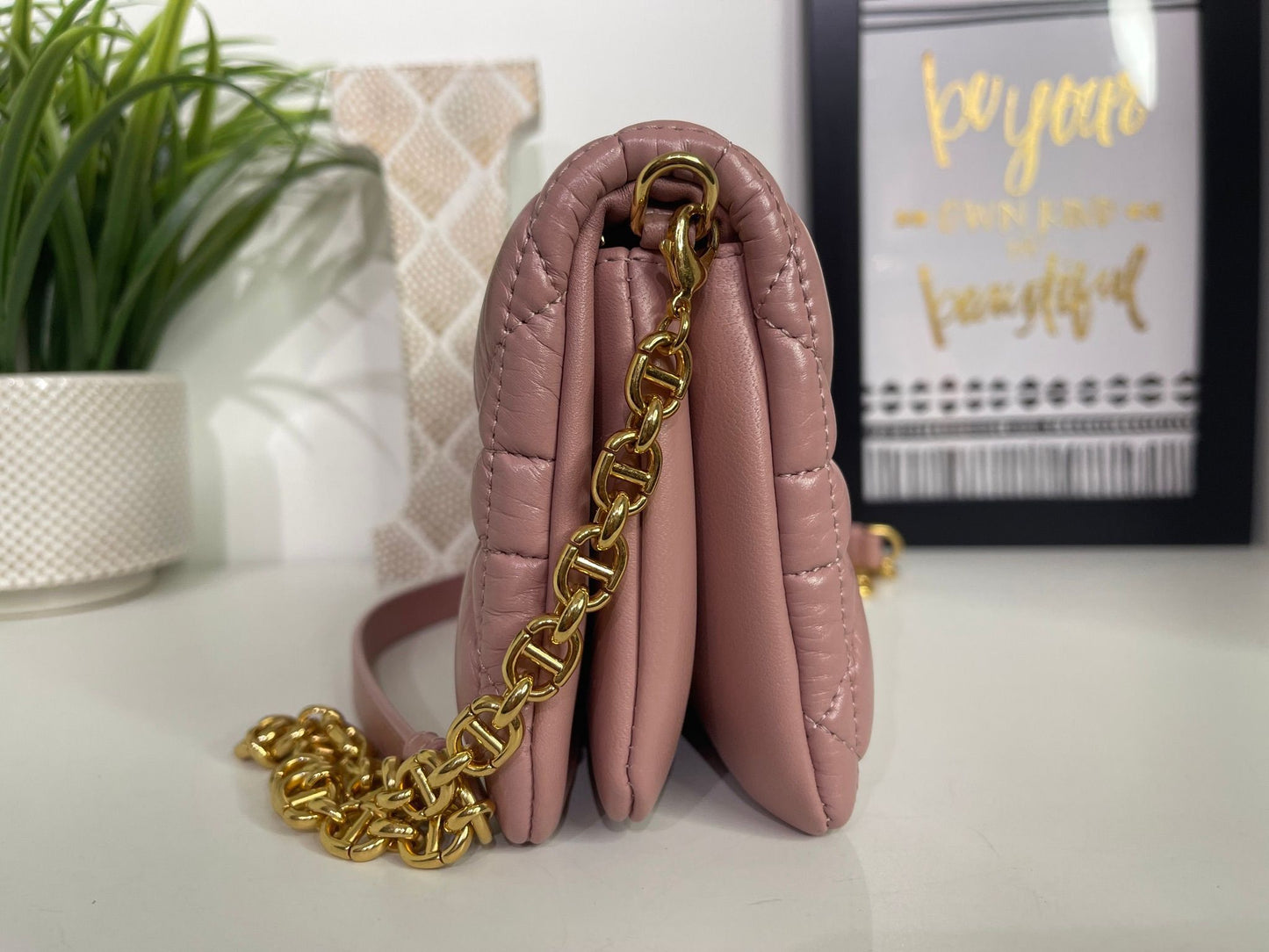 104. Christian Dior Pink Macrocannage Mini Caro