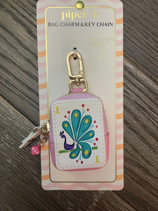 Bag Charm - Piper K Peacock