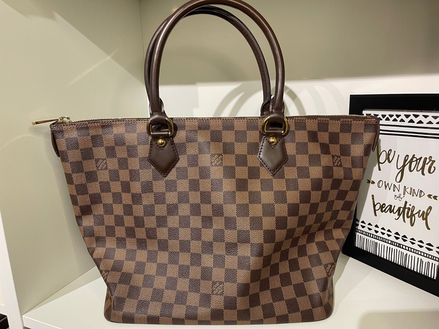 Louis Vuitton Damier Ebene Saleya MM